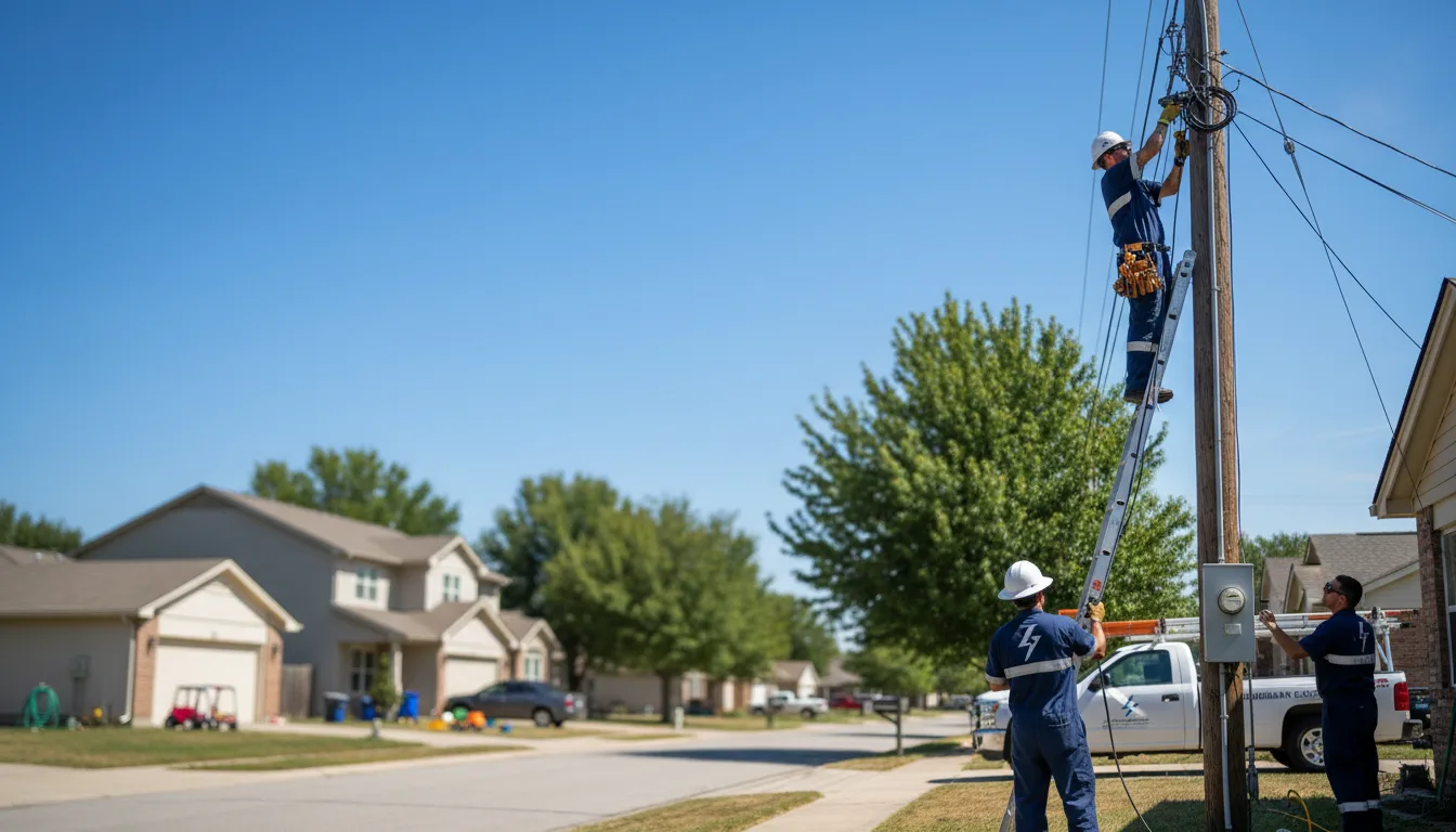 Residential electrician providing installation services in Silva, MO
